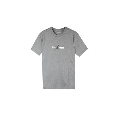 T-shirt casual a maniche corte e girocollo Air Uomo Top Grigio AO0685-091