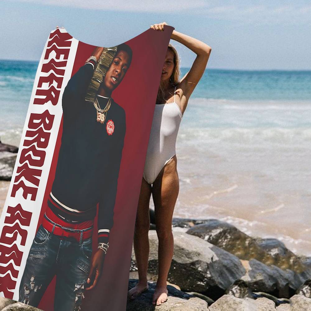 Singer YoungBoy Never Broke Again Microfiber Blanket Quick Drying Beach Towels Oversized Printing Super Absorbent Pool Towel