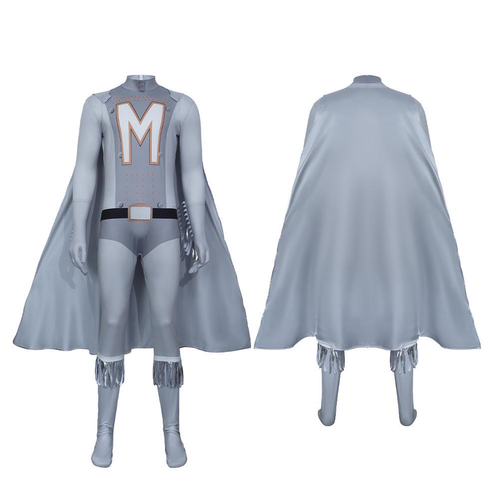 

Super Villain Cosplay Costume - City Superhero Jumpsuit & Cape Set 190cm (Adult)