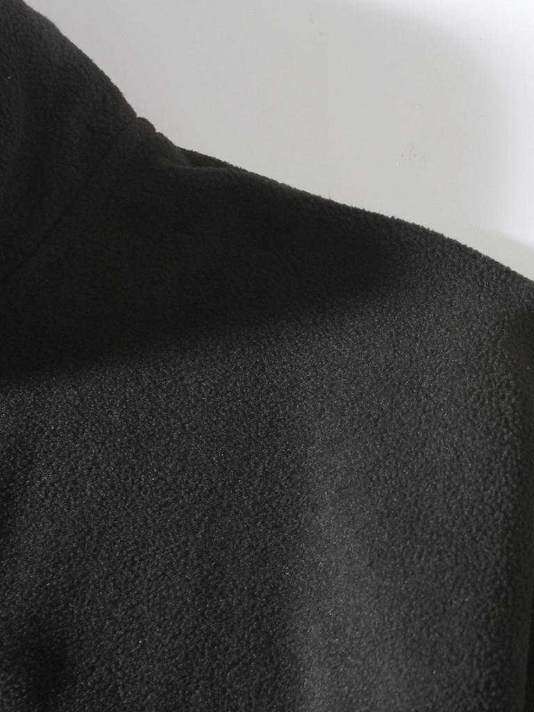 Men's Solid Color Stand Collar Zipper Hoodie Jacket - Outdoor Casual Streetwear