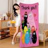 Cartoon B-Barbapapa Anime Beach Swimming Towel Soft Absorbent Washcloth Children's Gifts For Kids Travel Camping Gym