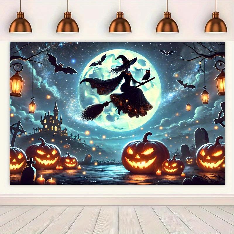 1 piece, a vibrant polyester background fabric for the Halloween night sky, weddings, birthdays, Christmas, and Thanksgiving 130x150cm