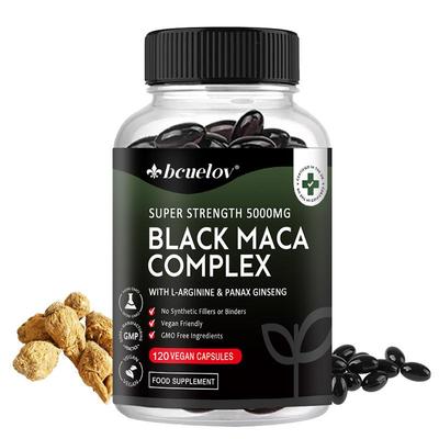 Complexo de Maca Negra: Aumenta a resistência | Melhora o humor | Aumenta a energia 120 cápsulas