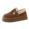 Women's cold-resistant snow boots in the winter of 2025 new retro thick-soled piled thickened warm Boken cotton shoes
