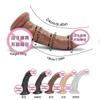 Coarse Simulation Elbow Fake Penis Suction Cup Skewed Dildo Male Root Inverted Mold Couple Manual Sex Adult Product