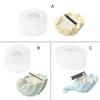 Conch Shaped Candle Jar Silicone Mold for DIY Handmade Plaster Cement Injection Mould Home Decoration Crafts