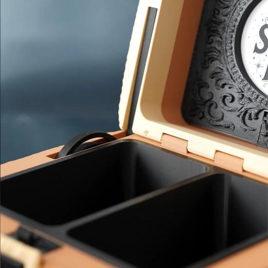 Square Bear Storage Box with Lid 3D Printed Decorative Jewelry Candy Trinkets Small Keepsakes Container Home Office Desk Decoration