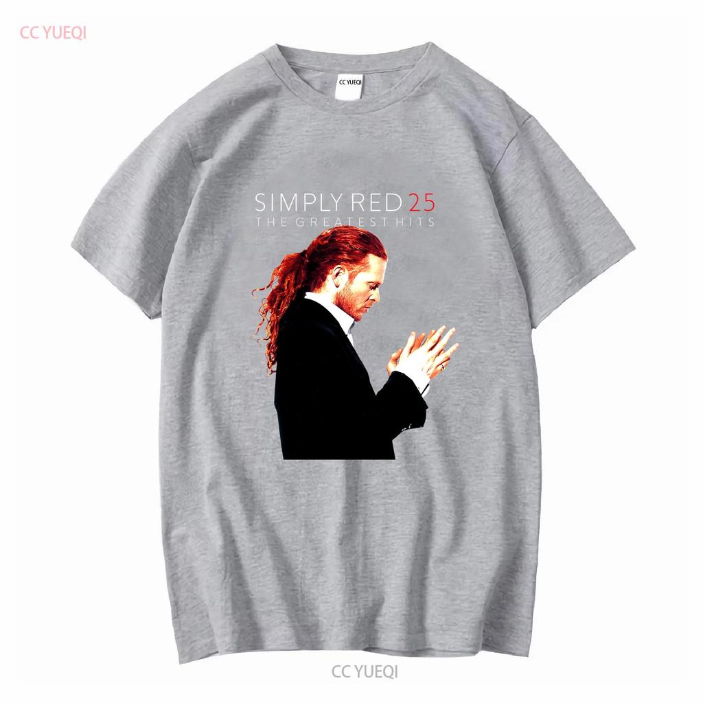 Simply Red T-Shirt Welttournee 2009 Greatest Hits Daten auf der Rückseite Größe M Vintage Gewaschen Vielseitig Atmungsaktiv Leicht Unisex