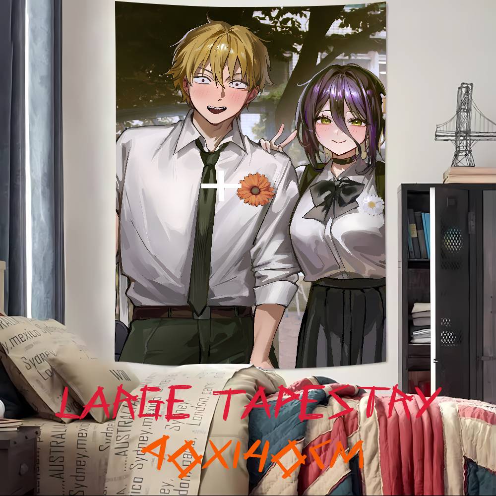 New Movie Pretty Hot Girl Reze Tapestry Decoration Bedroom Dormitory Background Cloth Holiday Home Living Room Club Tapestry