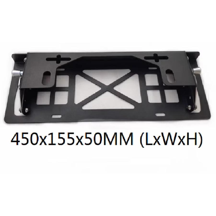 Winch Translation License Plate Frame Vehicle License Plate Frame Front and Rear Bumper Guide Port Off-road Bumper Trailer Hook