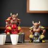 Ceramics Bull Demon King Statue Chinese mythology Characters from TV's Journey to the West Home, Office Decoration Accessories