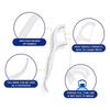 Portable Disposable Dental Floss Portable Dining Oral Dental Floss-stick 100 Pcs/bag