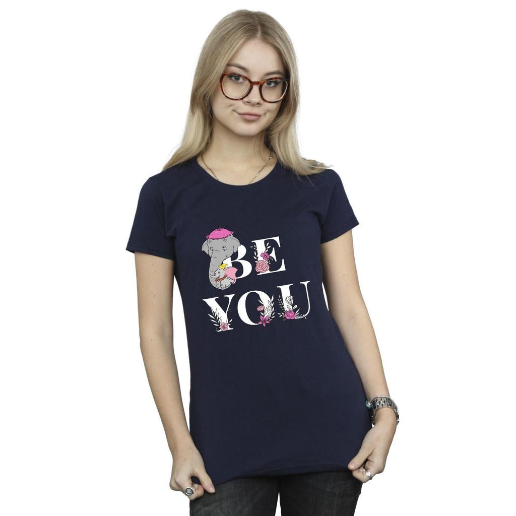 Disney Womens/Ladies Dumbo Be You Cotton T-Shirt