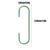 100pcs Christmas Ornament Hooks Green Metal Mini Non-Slip Hooks Ornament Hangers For Decorating Christmas Trees Wreaths