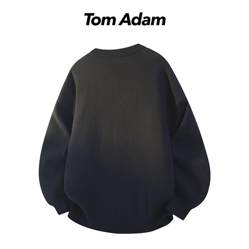 TOM ADAM Kardigan Haftowany w Stylu Retro Cartoon