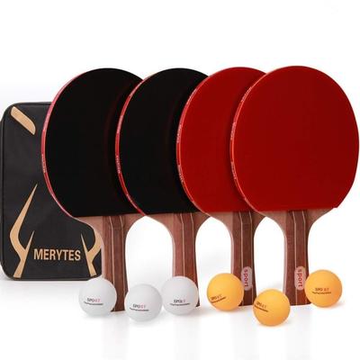 Merytes Asztalitenisz Pingpong és 4 Ütő 6 Asztalitenisz Labdával Szett Ütők, Ütők,