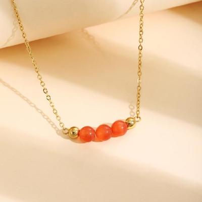 Damen Verstellbare Kette mit Highlight-Stein Einzigartiges Modeaccessoire Edelstahlkette für den Alltag