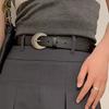 Minimalistic Stylish Black Pu Belt For Casual And Business Wear Perfect For Jeans And Suits