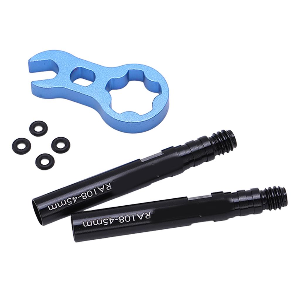 RISK Tire Valve Extender Kit Tube French Valve Stem Extension Aluminium Alloy for Road Bike French Valve Extension