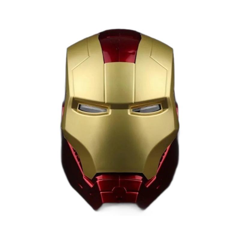 Iron Man MK5 Tragbarer Helm (Kopfumfang bis 55 cm) — Ein Visier, das Sprach-, Fern- und Touch-Steuerung unterstützt, ausgestattet mit LED-Leuchten
