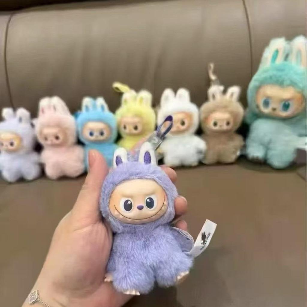 Cute Labubu New 4th Gen Mini Vinyl - Face Plush Blind Box: Ideal Backpack Accessory, Keychain & Christmas Gift, Also a Fun Children's Hand Puppet Toy