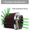 55mm Red FOR Motorcycle Scooter Air Filters High Flow Air Pods Cleaner Durable*2