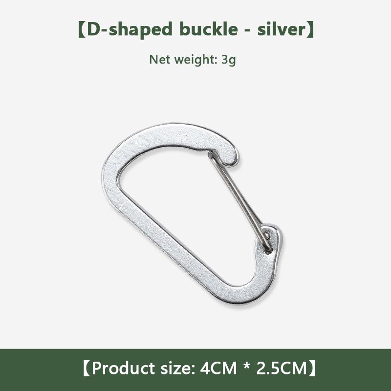 

Крюк для рюкзака Уличный многофункциональный карабин Крюк для снаряжения Алюминиевый сплав серебряный