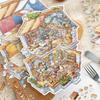 Kawaii 3D Bakery Landscape Sticker DIY Pocket Cabin Scene Festival Gift