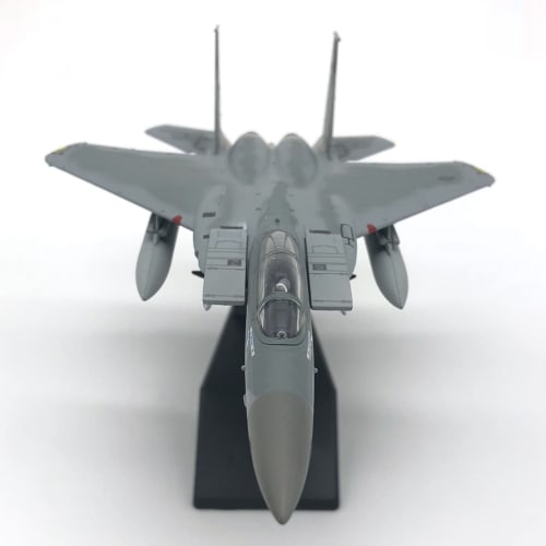 Mkphargin 1/100 Scale Diecast Airplane, F15 Eagle American Navy Airplane Model, Collectible Gift, Home Living Room Decoration