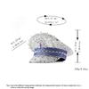 Jeweled Crystal Captain Hat Bride Hat Sailors Hat for Bachelorette Party Headwear Headgear for Club Stage