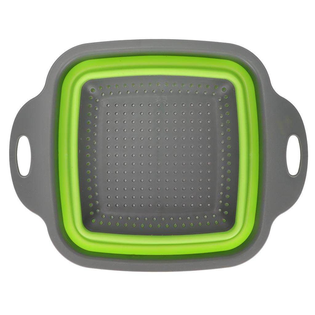 Faltbarer Abtropfkorb Faltbar Langlebig PP TPR Stark Tragfähig Abtropfloch Gemüsewaschkorb für Obst Gemüse