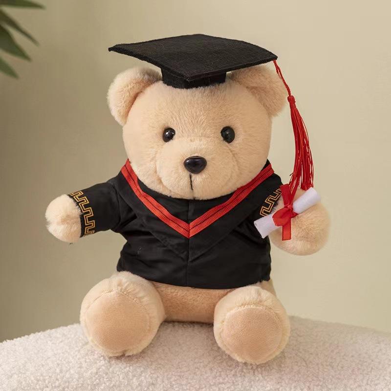 Kindergarten Graduation Gift High School Primary School Bear Doll Plush Toy Commemorative Gift Dr. Bear