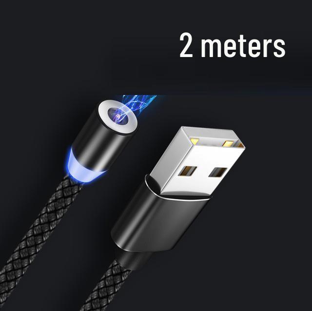 

Магнитный плетеный кабель для быстрой зарядки 3-в-1 для смартфонов
