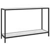 Day and Night - Day and Night Console Table White Tempered Glass 120x35x75 Cm
