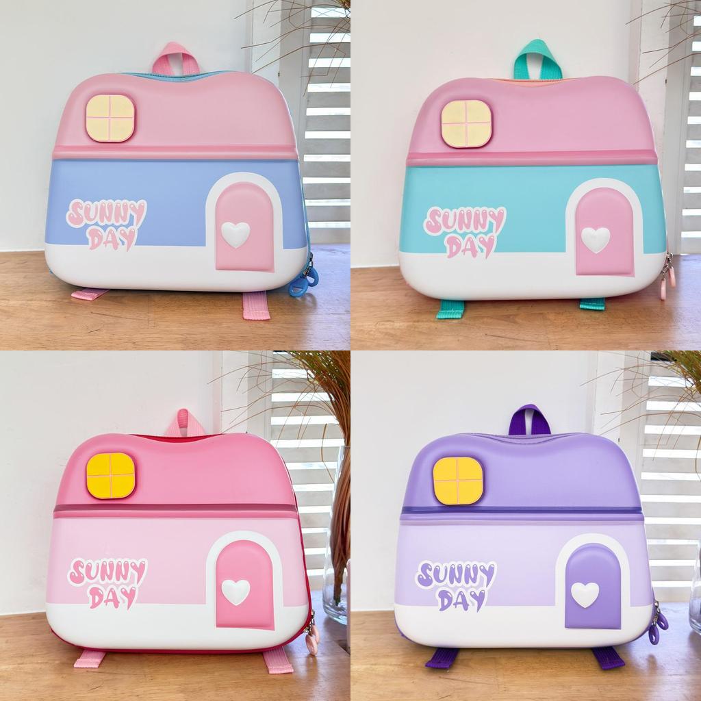Childrens Color Candy Backpack Oxford Cloth Material Schoolbag Kindergarten