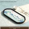 Chinese Style Oval Absorbent Ceramic Tea Tray