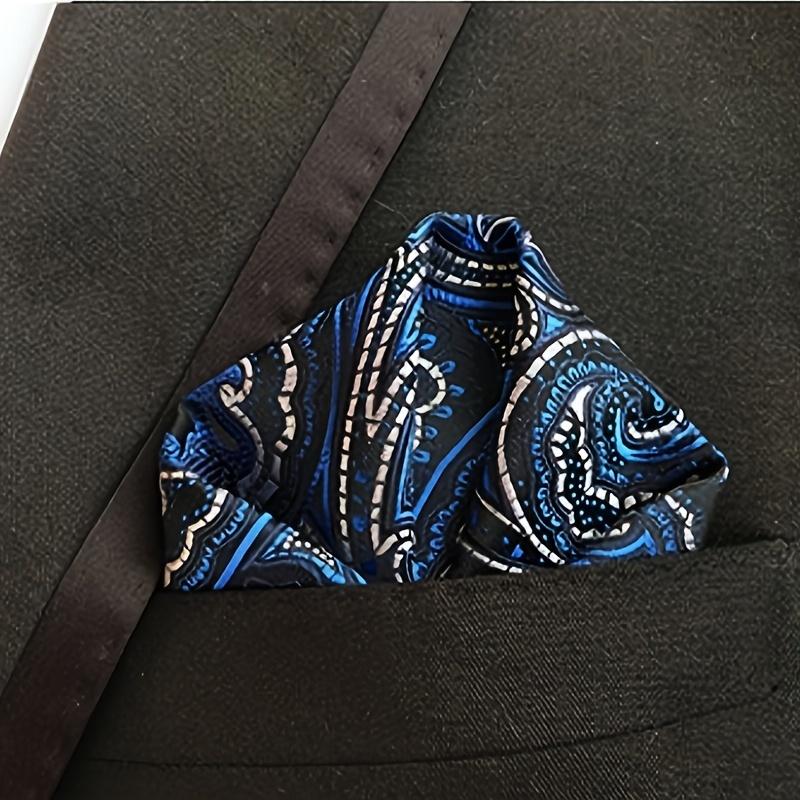 5 pièces 10-Pack Carrés de poche en soie pour hommes - Cadeau parfait pour toute occasion