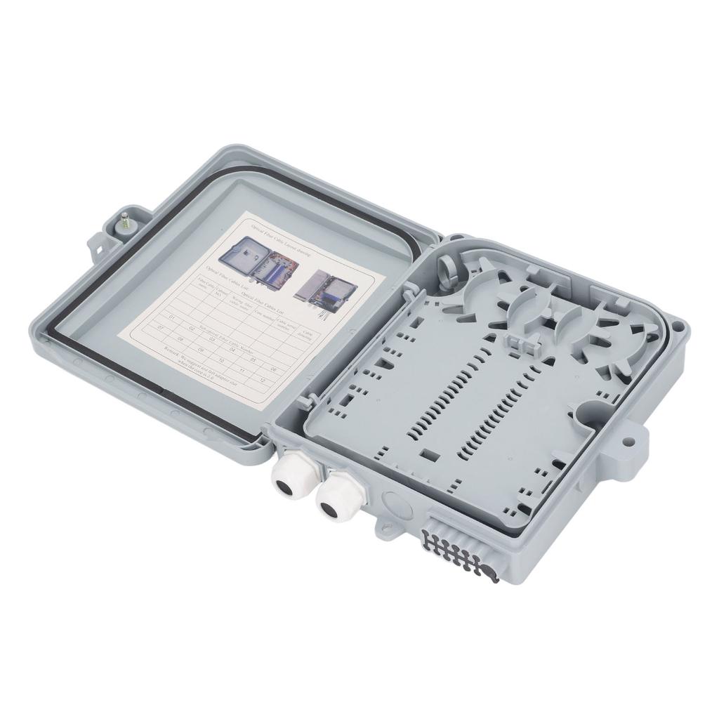 Optical Fiber Distribution Box 12 Core Waterproof Fiber Optic Splitter Box for SC FC PLC