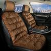 Universal Luxury Car Seat Cover Cushion Thickened Warm Plush Cotton Non-slip Seat Cover Car Winter Interior Simple Solid Color