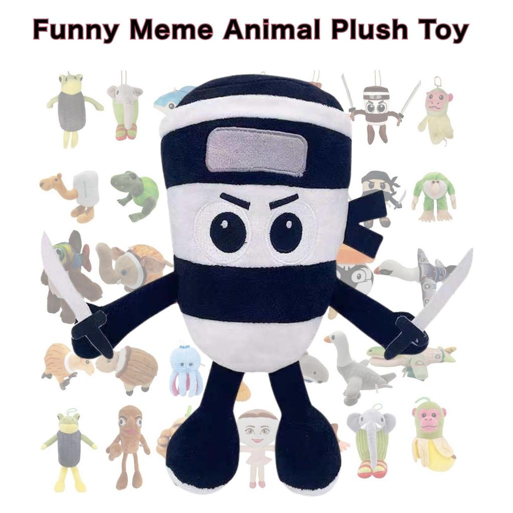 Meme plyšák Tuntuntunsahur, 37 cm, Vtipný a roztomilý, Perfektní dárek pro děti (CappuccinoAssassin)