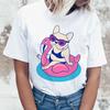 French Bulldog T Shirt Women 2025 T-Shirt Top Tee Shirts Femme Cartoon Harajuku Kawaii Korean Funny Ulzzang Clothes Tshirt