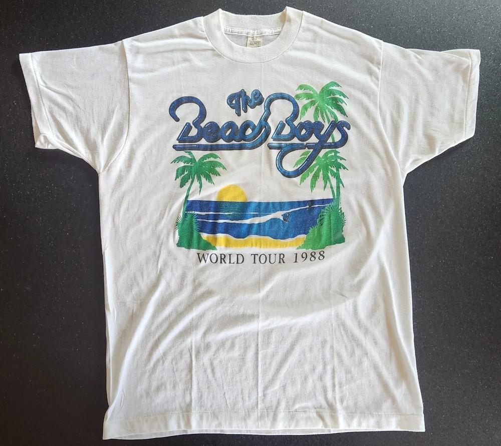 The Beach Boys World Tour 1988 T shirt Tops tees Men's Women's Size S-4XL Reprint