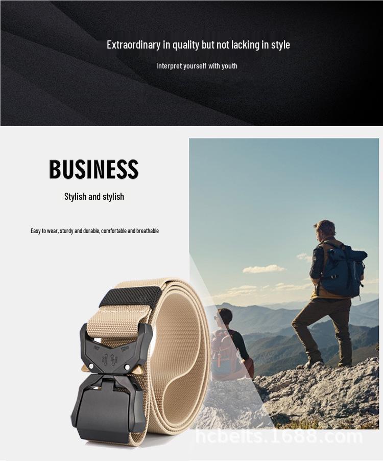 Curea tactică elastică de exterior pentru bărbați cu opțiune de logo personalizat