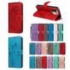 Magnetic Leather Wallet Flip Case for OPPO Realme 16 15 15T 14 14T 14X Pro Plus 5G Phone Cover WIth Stand 3D Embossed Butterfly