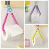 Dopamine Hanging Beaded Tissue Holder Wall Mount Non Punching Toilet Paper Roll Bracket Decoration Multifunctional
