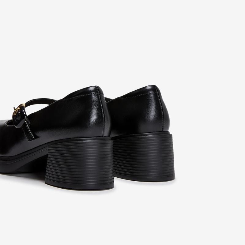 ESquire Women S Chunky Mary Jane pumpS Black