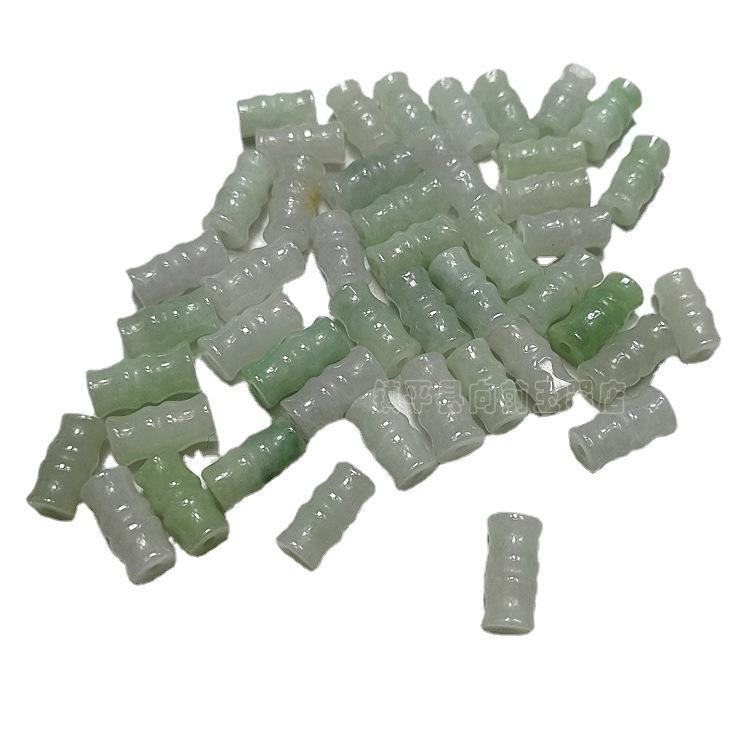 A-Grade Jade Bamboo Beads for DIY Jewelry and Lanyard Accessories