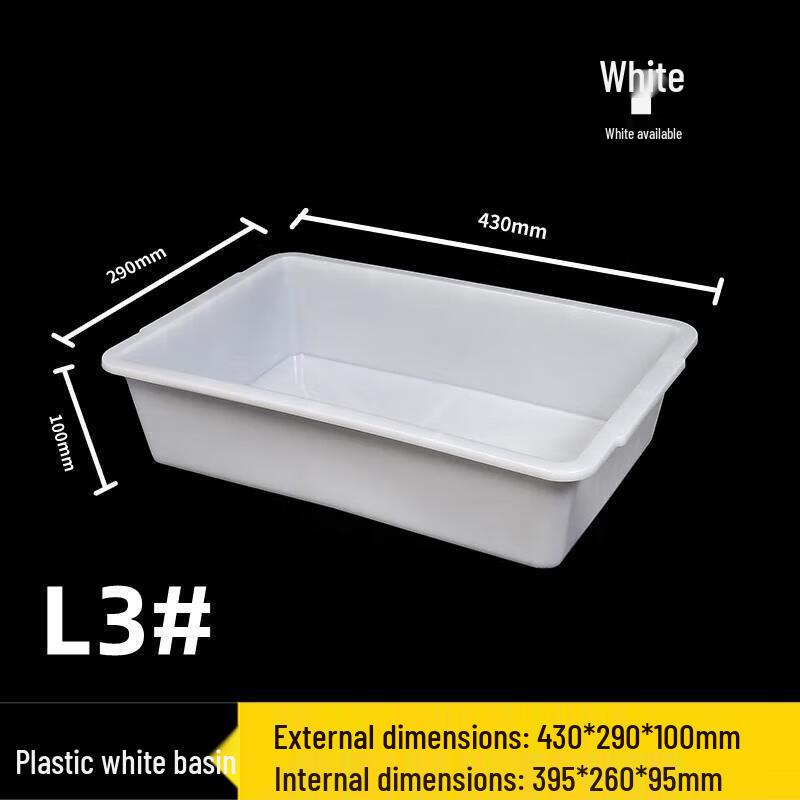 MIAOQIAO Thickened Plastic Rectangular Storage Tray