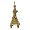 Antique Finish Decorative Handcrafted Brass Peacock Showpiece Diya With Bell And Stand, 13 Cm, 26 Cm, 9 Cm
