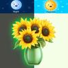 Glow-In-The-Dark Flowers Switch Sticker Tulip Lily Sunflower Wall Sticker Self-Adhesive Pvc Switch Outlet Decor Easy Peel